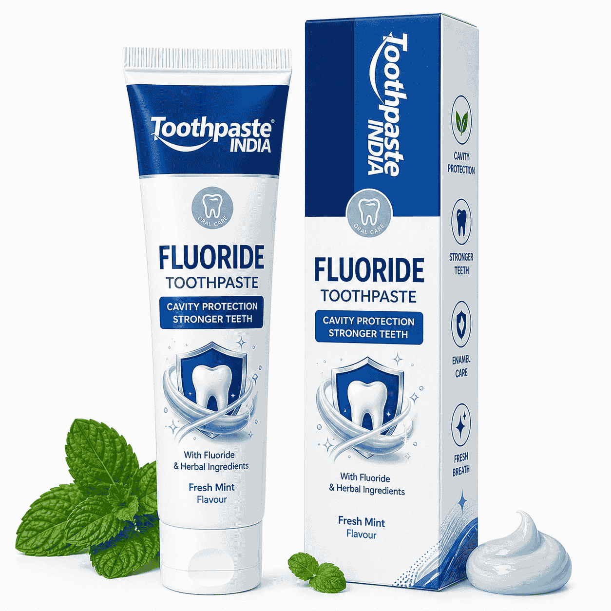 Fluoride toothpaste manufacturer in India providing private label cavity protection toothpaste with custom packaging