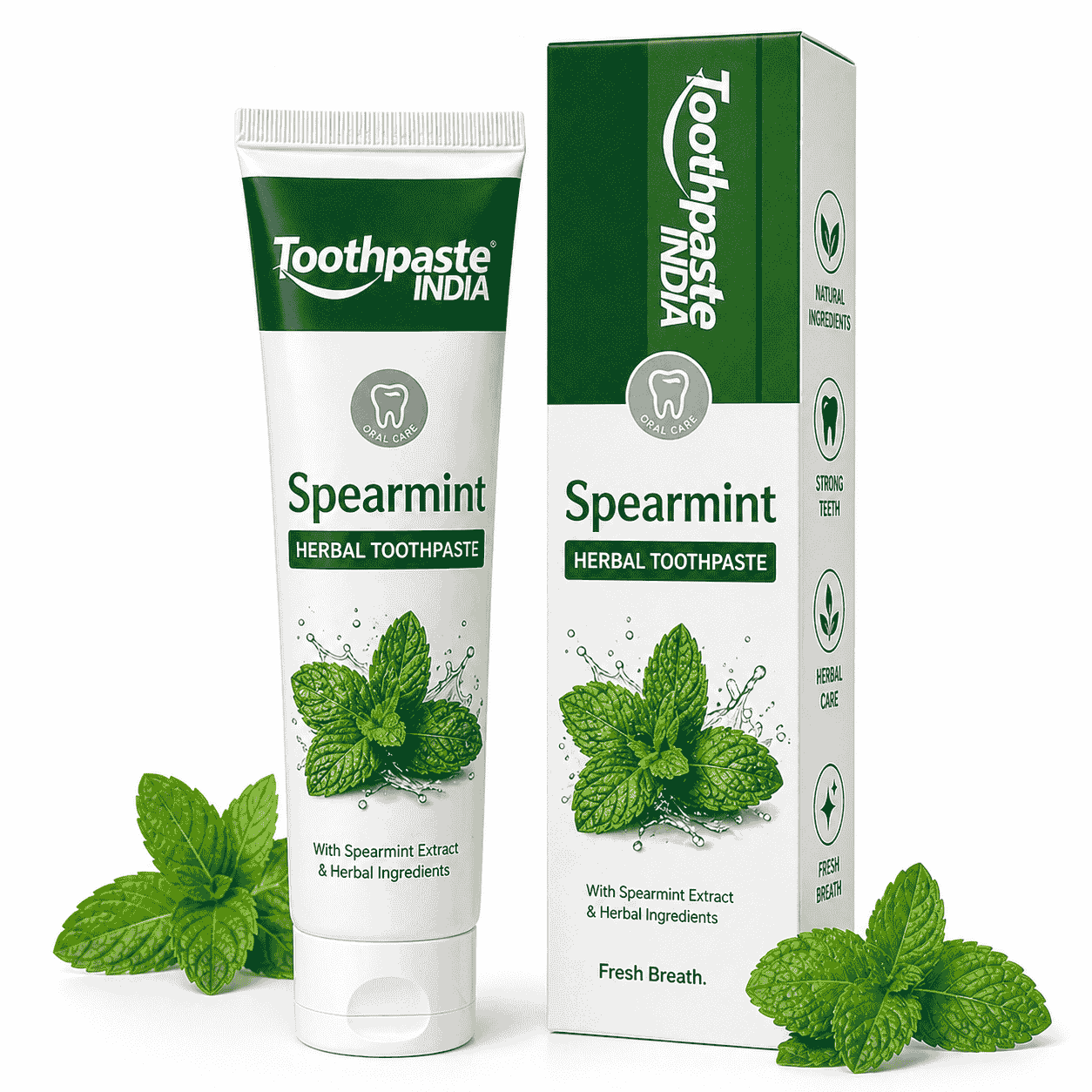Spearmint toothpaste manufacturer in India by Toothpaste India offering fresh mint oral care toothpaste with private label and bulk production