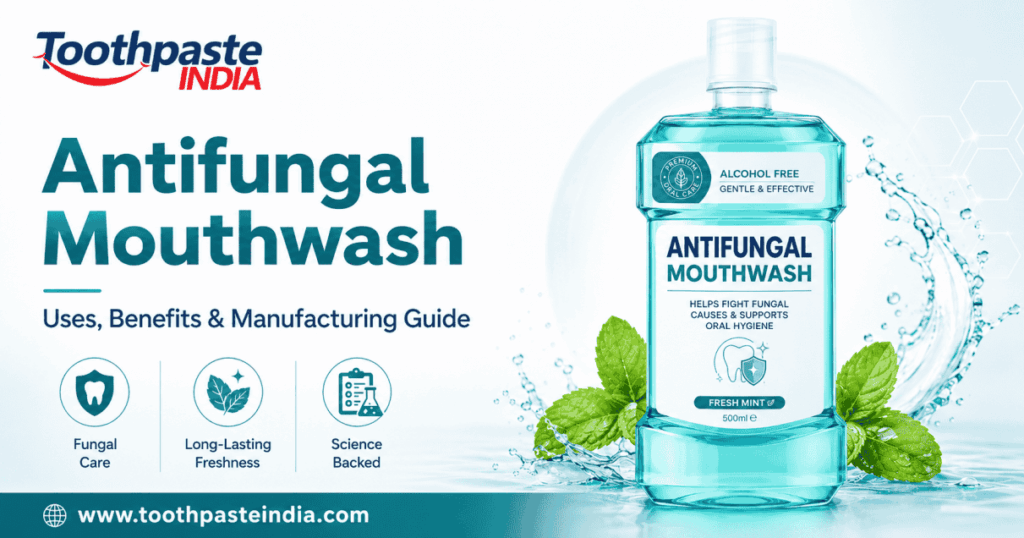 Antifungal mouthwash uses, benefits, oral hygiene support, antifungal mouth rinse, and private label mouthwash manufacturing guide