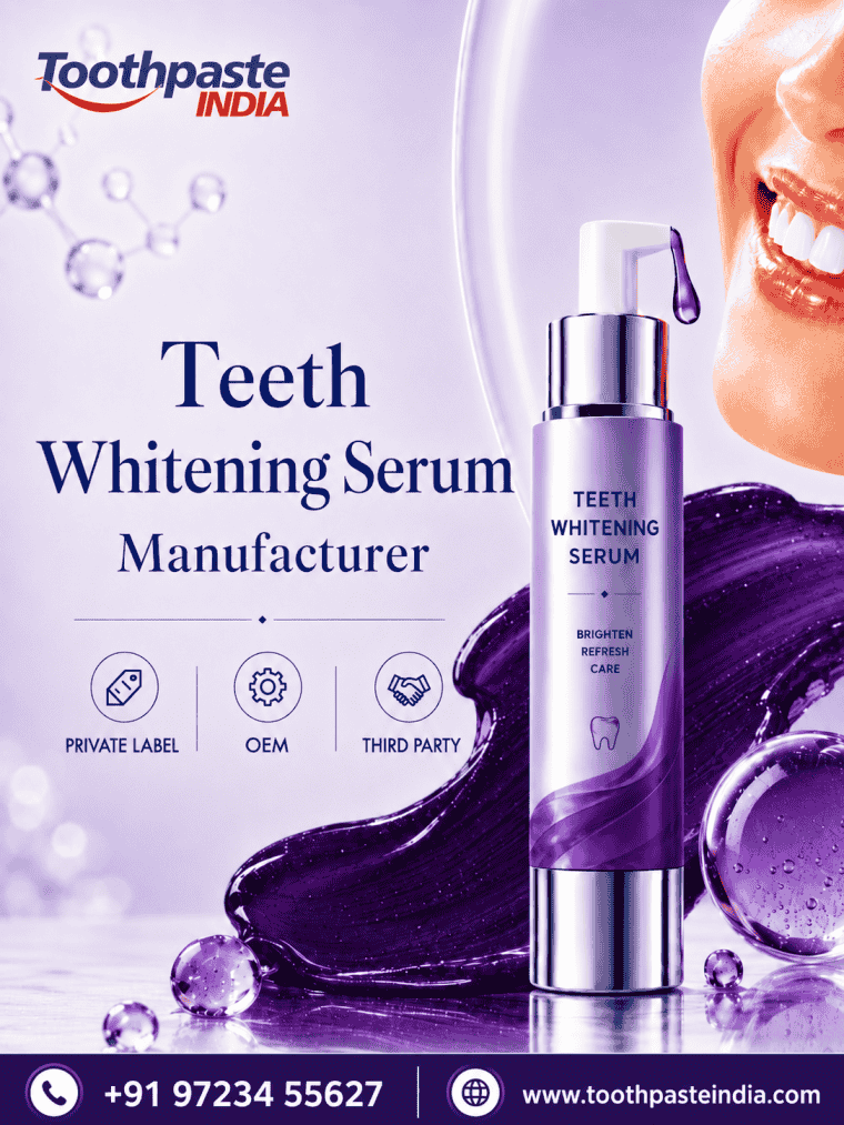 Private label teeth whitening serum manufacturer offering teeth whitening essence, purple serum for teeth, and color corrector serum for teeth