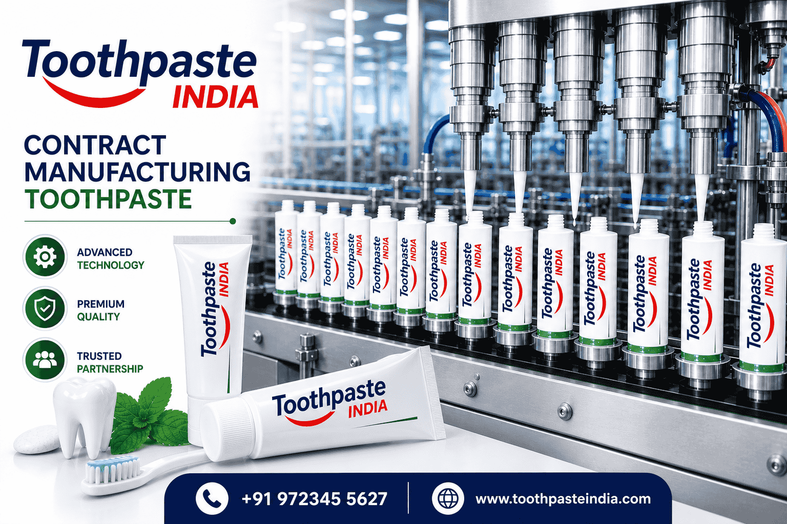 contract manufacturing toothpaste india private label toothpaste manufacturer