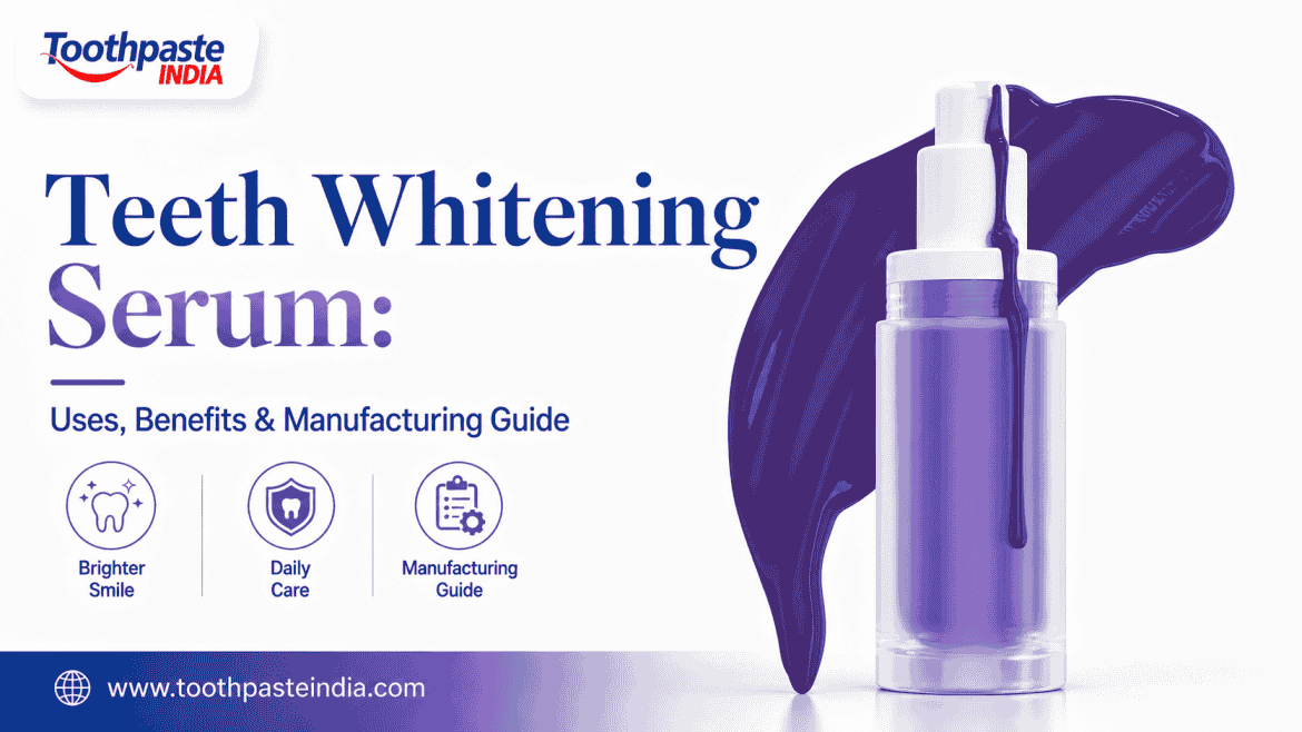Teeth Whitening Serum by a Private Label Teeth Whitening Serum Manufacturer with teeth whitening essence and purple serum for teeth