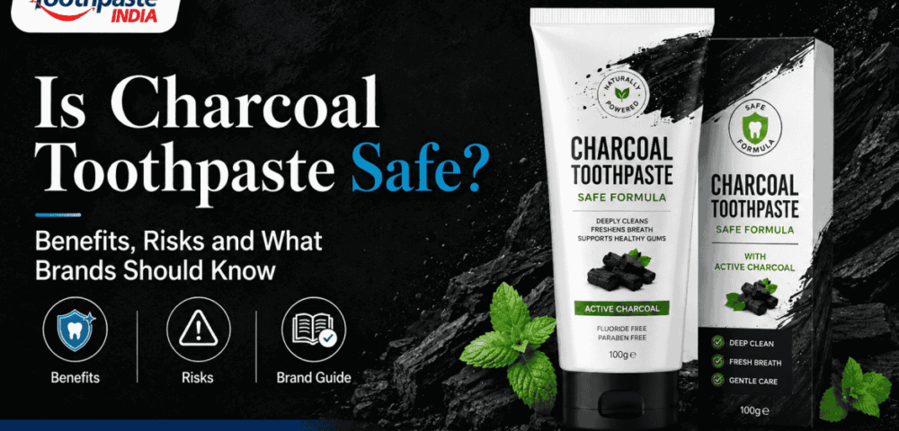 Is charcoal toothpaste safe visual with benefits risks and charcoal toothpaste manufacturer guide by Toothpaste India