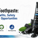 Black toothpaste by Toothpaste India charcoal toothpaste benefits, safety, deep clean care and brand opportunities.