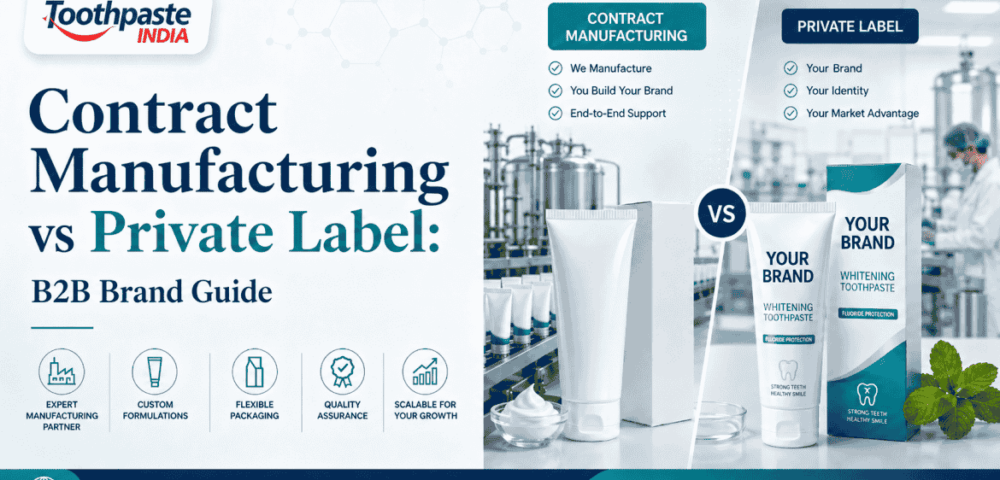 Chemistry lab specialist developing a custom toothpaste formulation for a contract manufacturing client.