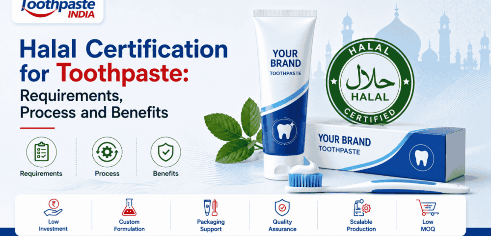 Halal certification for toothpaste manufacturing and private label production