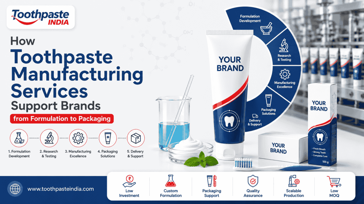 Toothpaste manufacturing services supporting brands from custom formulation and testing to production, packaging and delivery.