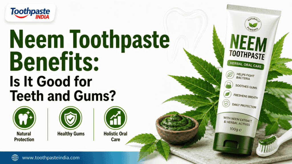Neem toothpaste manufacturing facility with quality control process