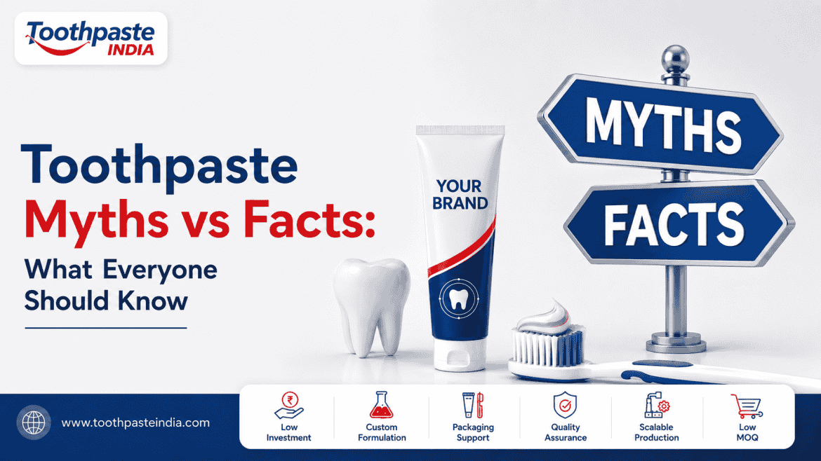 Toothpaste myths vs facts about fluoride, whitening, charcoal and toothpaste manufacturing