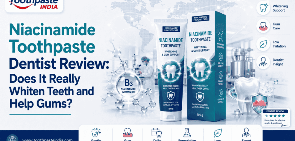 Niacinamide vitamin B3 toothpaste ingredient breakdown for gum and whitening claims