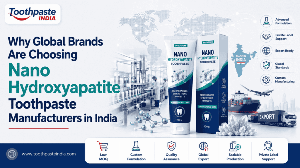 Nano Hydroxyapatite Toothpaste Manufacturers in India for Global Brands