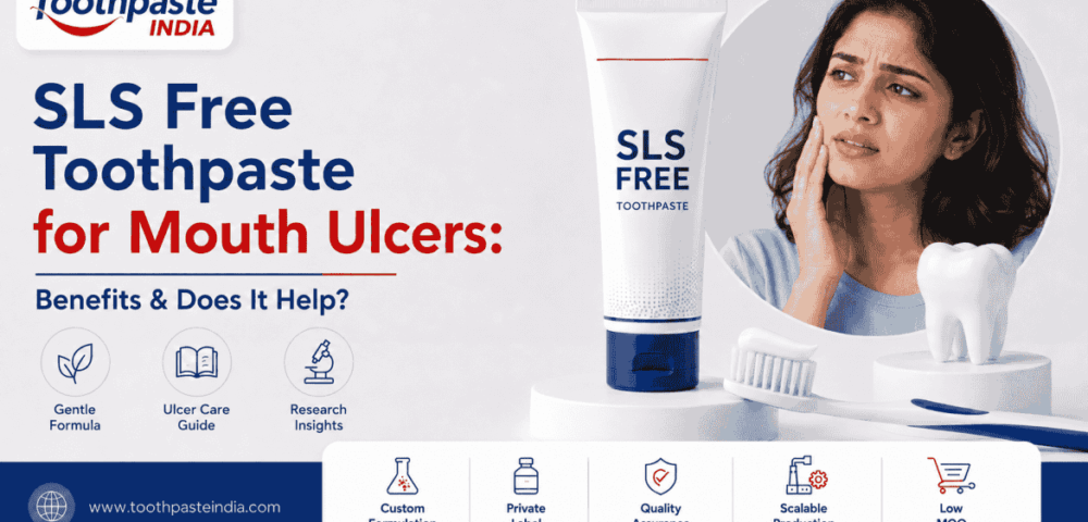 SLS free toothpaste for mouth ulcers benefits and oral irritation relief